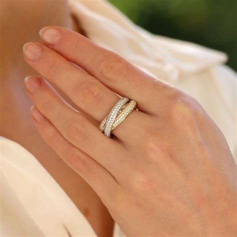 cartier trinity ring buy online|cartier trinity ring with diamonds.